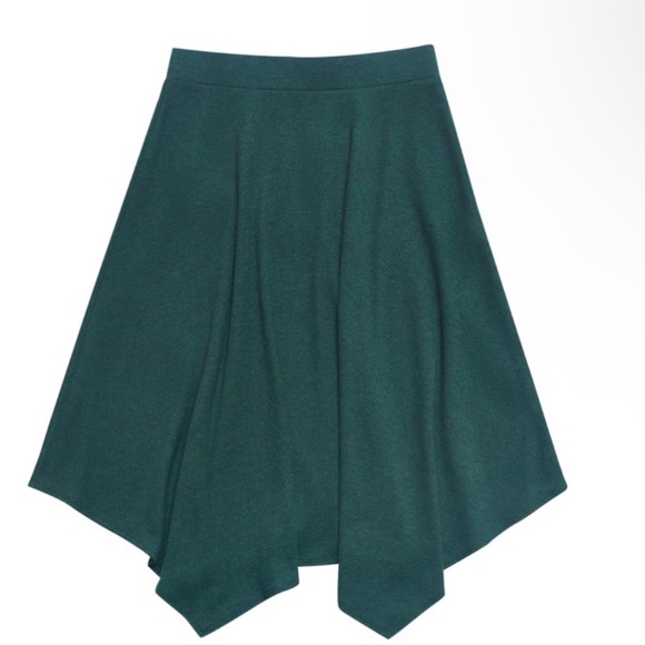 Green waffle kerchief skirt - Picture 2 of 2